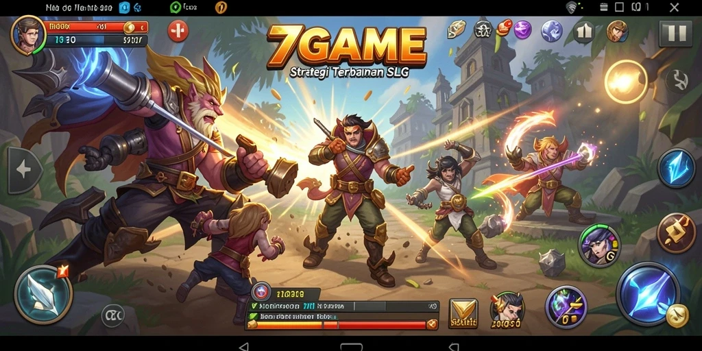 Tampilan gameplay menegangkan di dunia SLG.