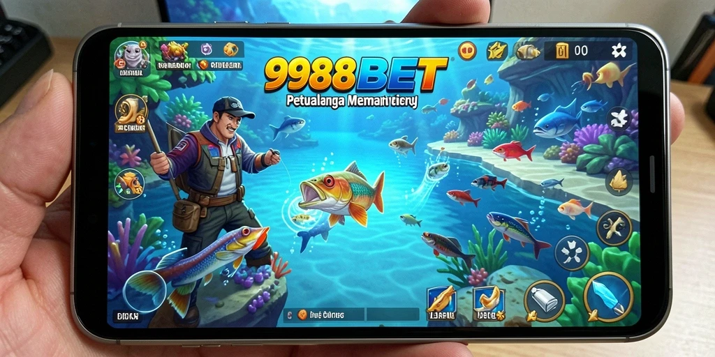 Tampilan gameplay menakjubkan dari 988BET dengan aksi memancing yang mendebarkan.