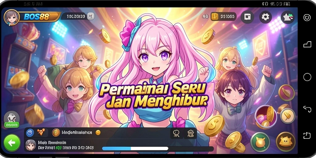 Tampilan gameplay BOS88 dengan karakter Anime yang menarik.