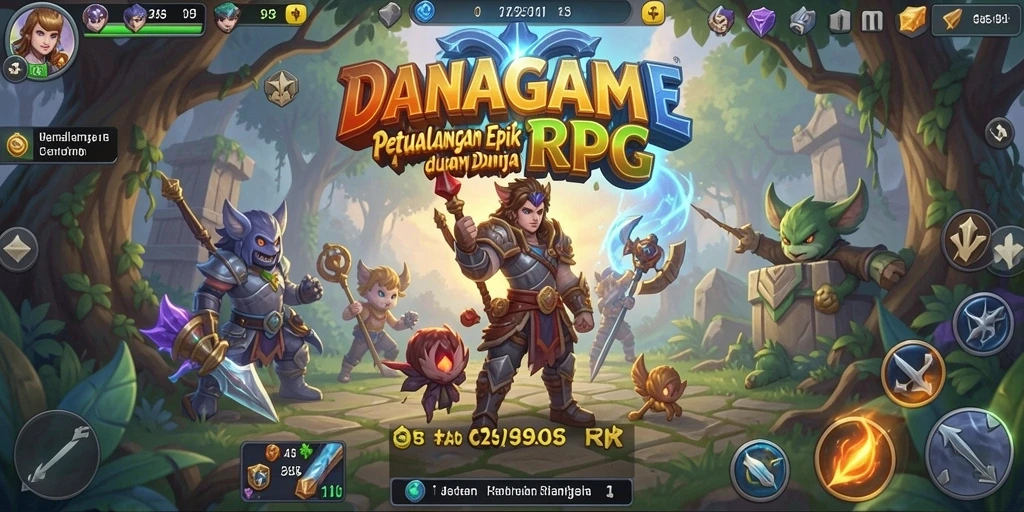Gameplay seru dengan pertarungan strategi di DANAGAME.