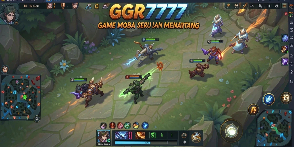 Gameplay seru dalam pertarungan tim di GGR7777.