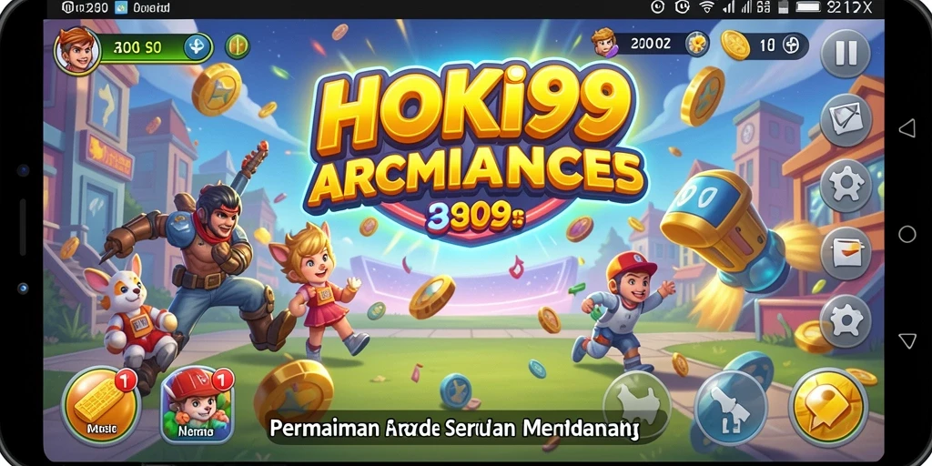 Tangkapan layar HOKI99 menunjukkan aksi seru dalam permainan Arcade.
