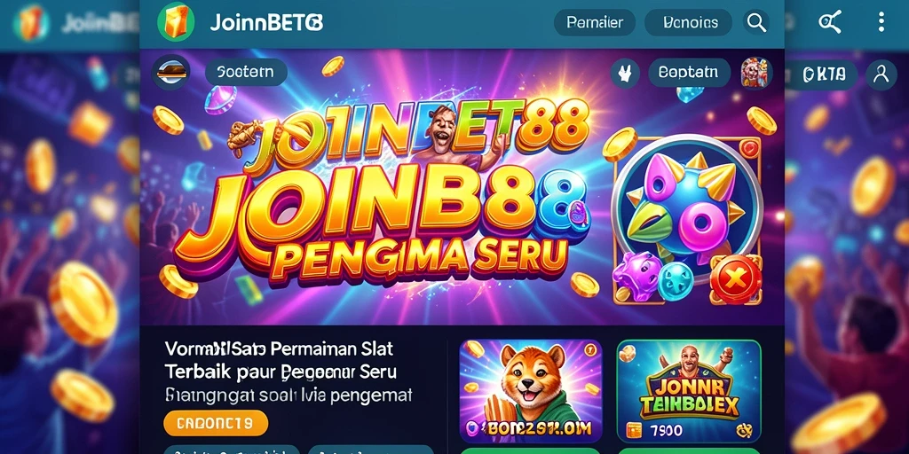 Tampilan gameplay seru dari JOINBET88 dengan berbagai tema slot.
