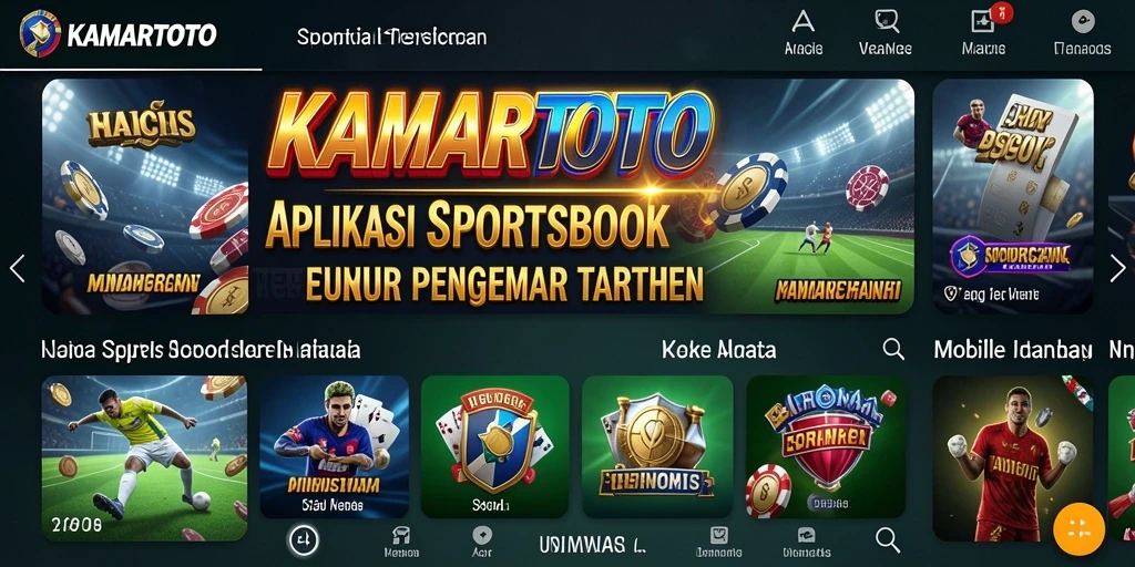 Tangkapan layar KAMARTOTO menampilkan pengalaman taruhan olahraga yang seru dan interaktif.