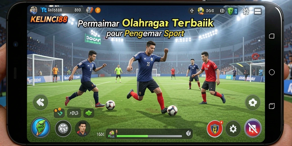 Tangkapan layar gameplay KELINCI88 menunjukkan aksi seru olahraga.