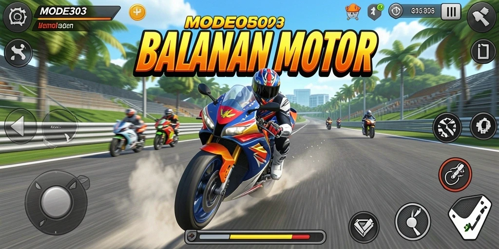 Tampilan gameplay seru dan menegangkan di MODE303.