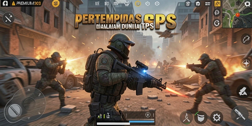 Gameplay PREMIUM303 yang seru dalam mode TPS.
