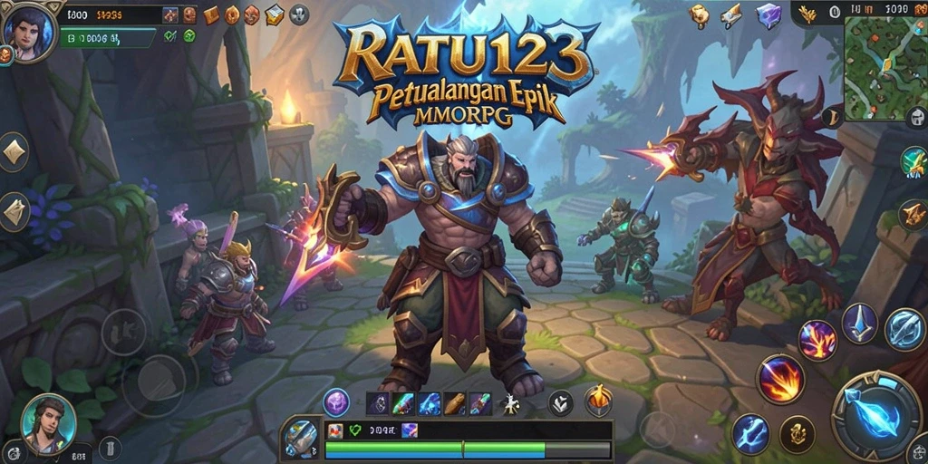 Gameplay <strong>RATU123</strong> dengan grafis indah dan aksi seru di dunia MMORPG.