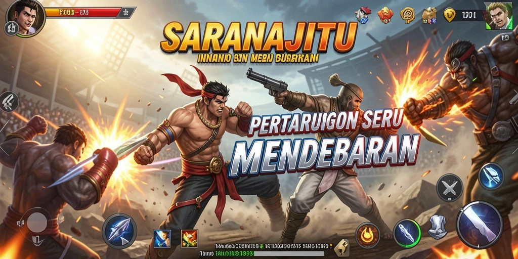 Tampilan menarik dari gameplay SARANAJITU yang seru.