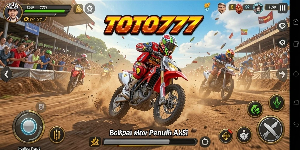 Gameplay seru balapan motor yang memacu adrenalin.