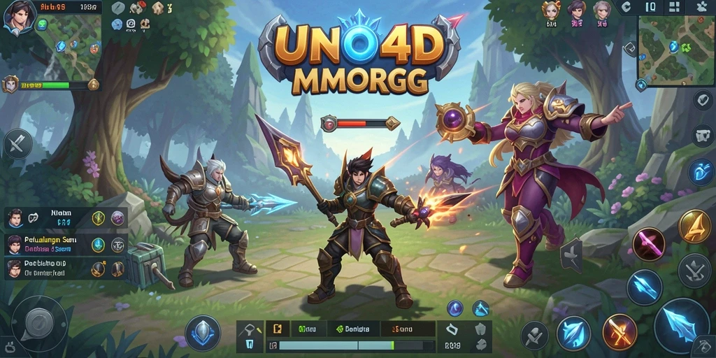 Gameplay seru dengan berbagai quest dan karakter dalam UNO4D.